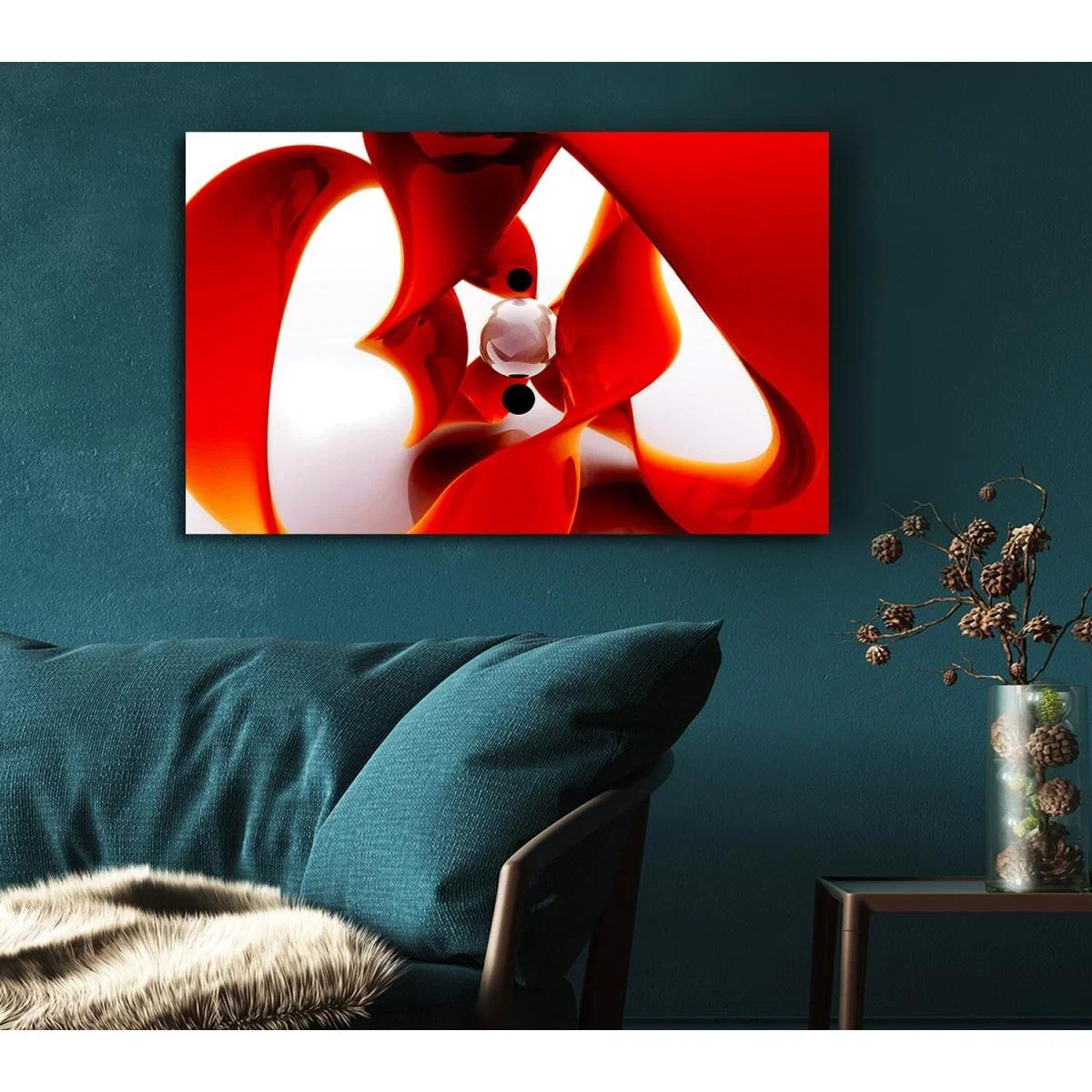 The Diamond In The Middle Canvas Print Wall Art - Yellow / 81.28cm – image 5