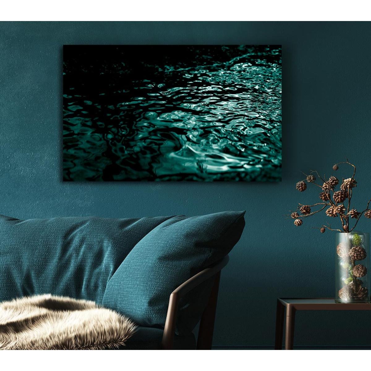 Turbulent Waters Canvas Print Wall Art - Yellow / 50.8cm – image 5
