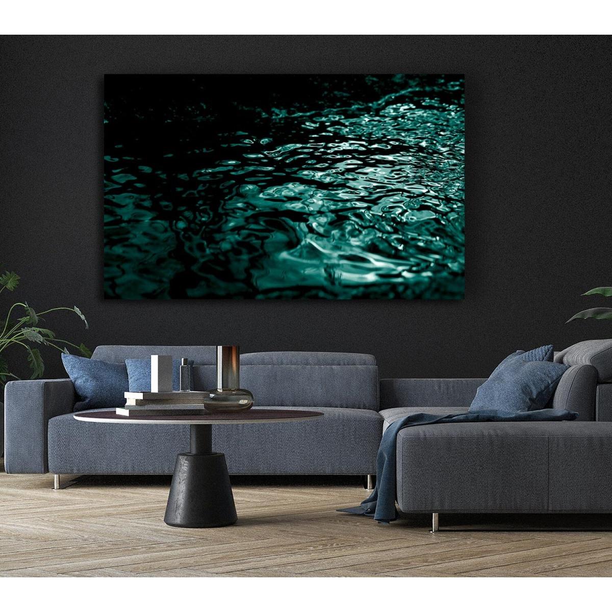 Turbulent Waters Canvas Print Wall Art - Yellow / 50.8cm – image 6