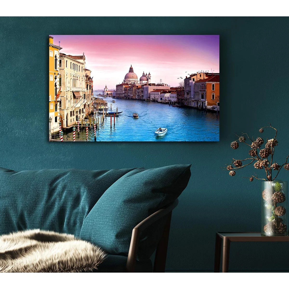 Beauty Of Venice Canvas Print Wall Art - Yellow / 50.8cm – image 5