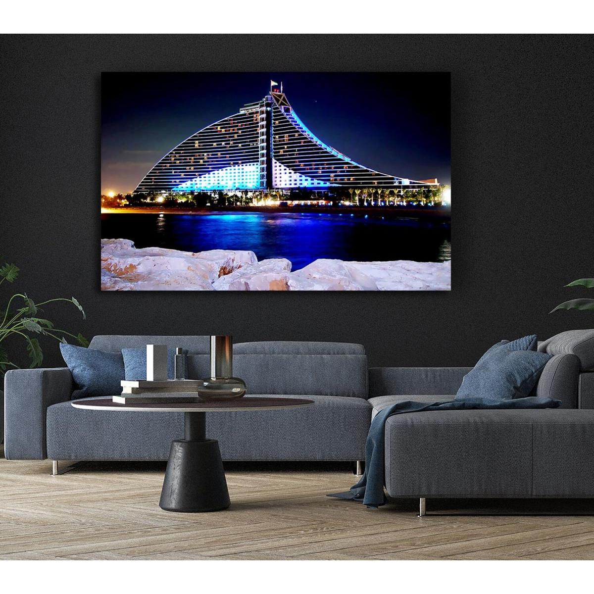 Dubai Architectural Delight Canvas Print Wall Art - Yellow / 35.56cm – image 4