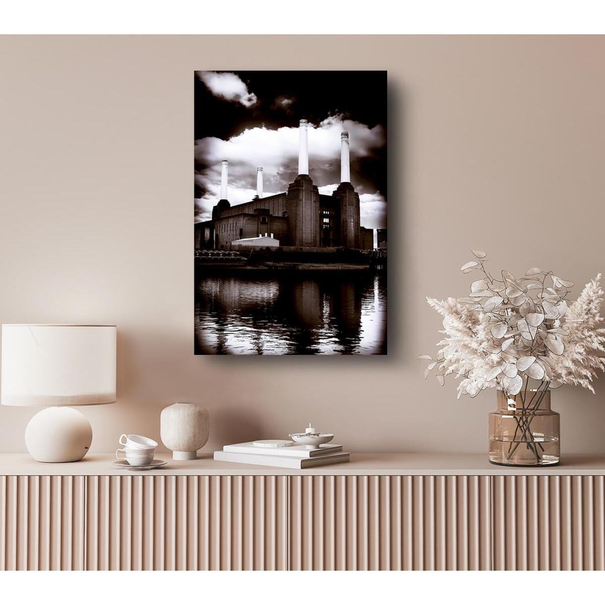 Battersea Power Station Canvas Print Wall Art - Yellow / 81.28cm – image 4