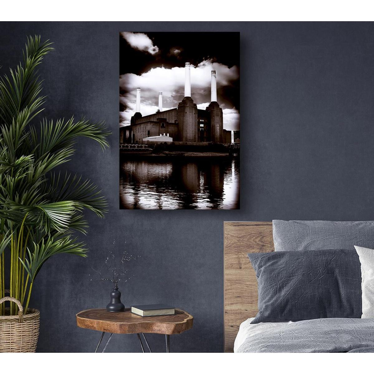 Battersea Power Station Canvas Print Wall Art - Yellow / 81.28cm – image 5