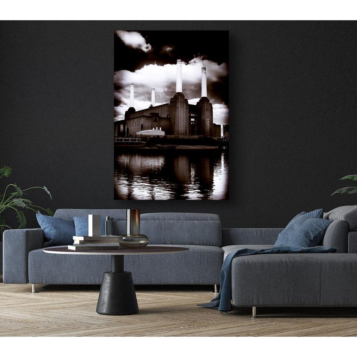 Battersea Power Station Canvas Print Wall Art - Yellow / 81.28cm – image 6
