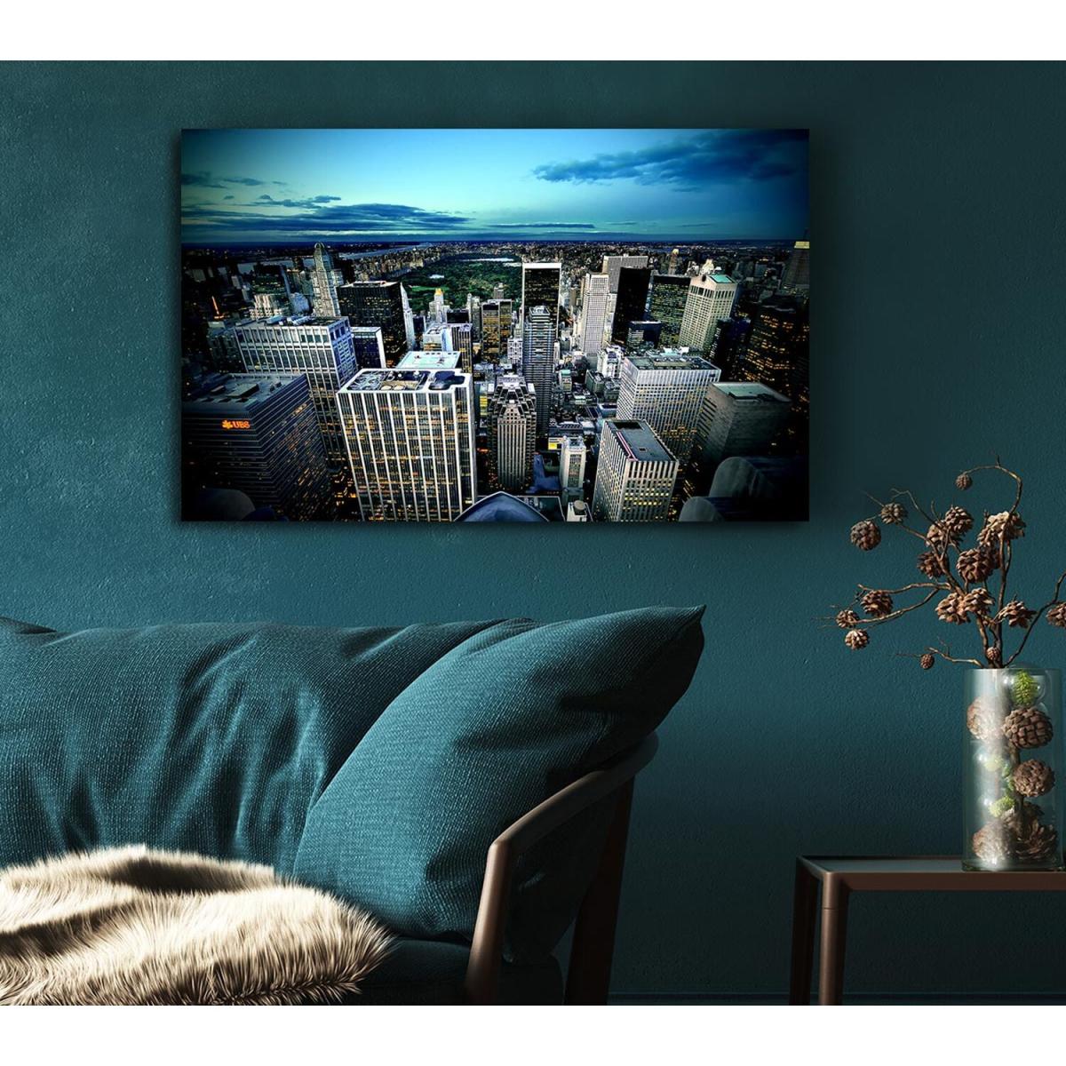 Manhattan New York Usa Canvas Print Wall Art - Yellow / 50.8cm – image 5