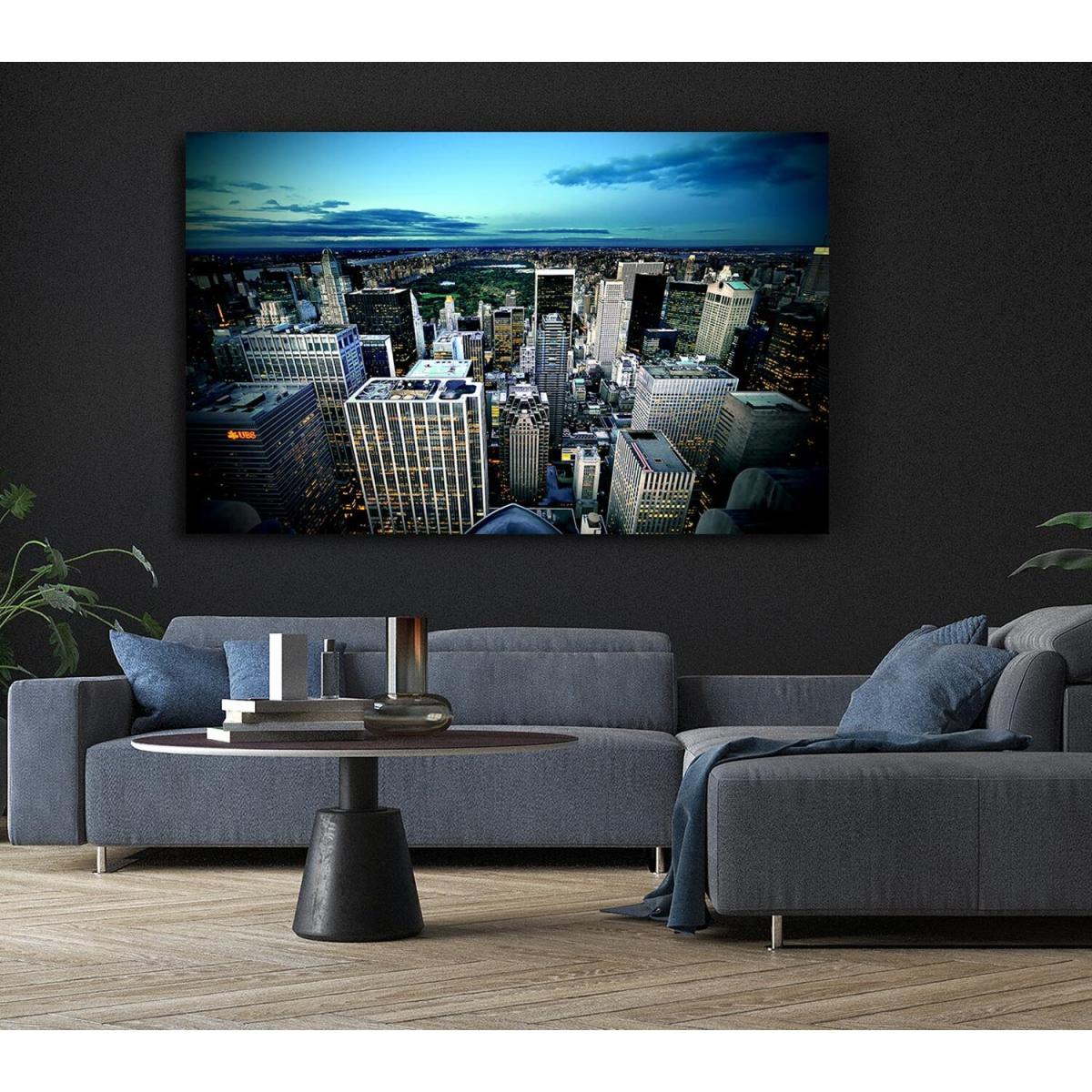 Manhattan New York Usa Canvas Print Wall Art - Yellow / 50.8cm – image 6