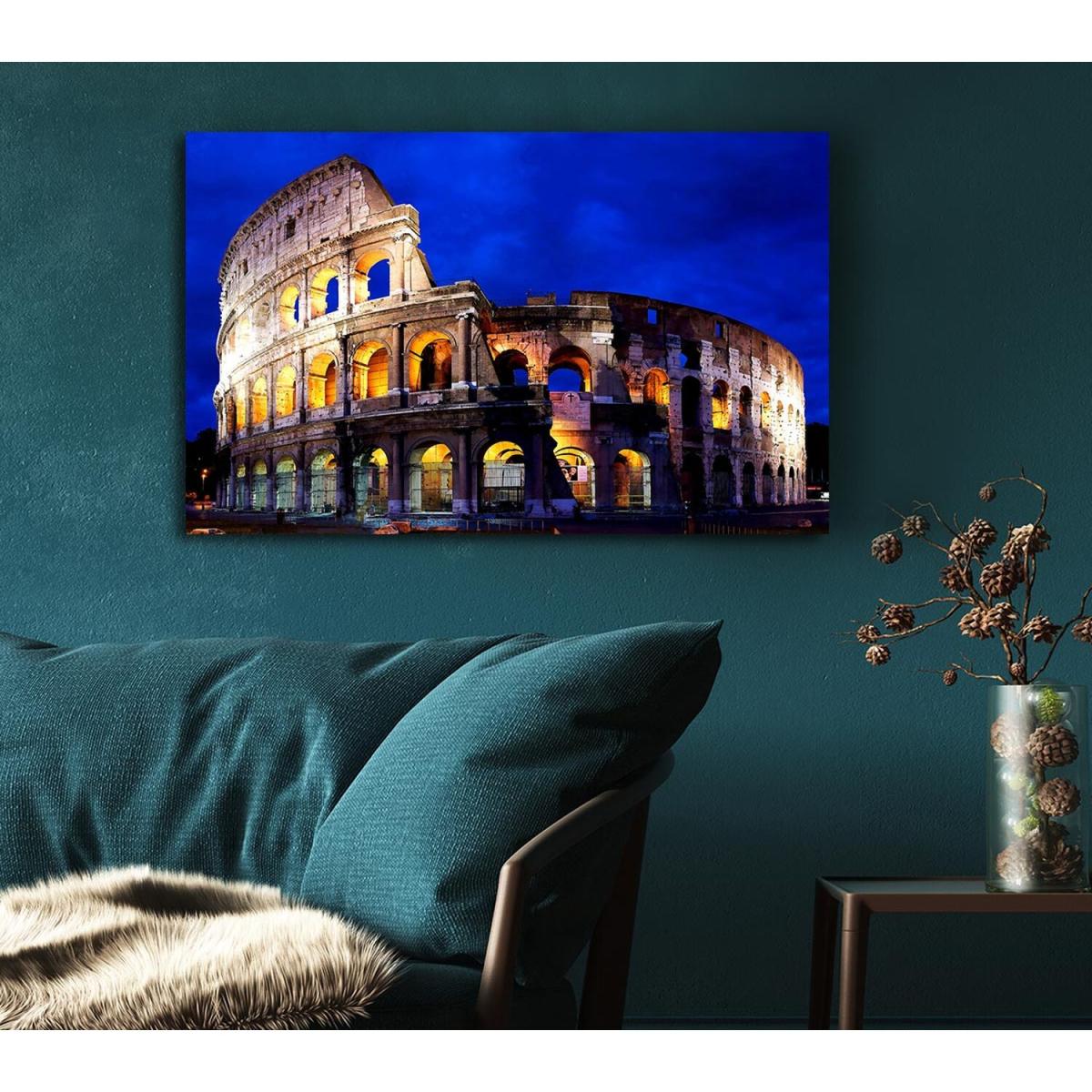 Colosseum In Rome Canvas Print Wall Art - Yellow / 50.8cm – image 5