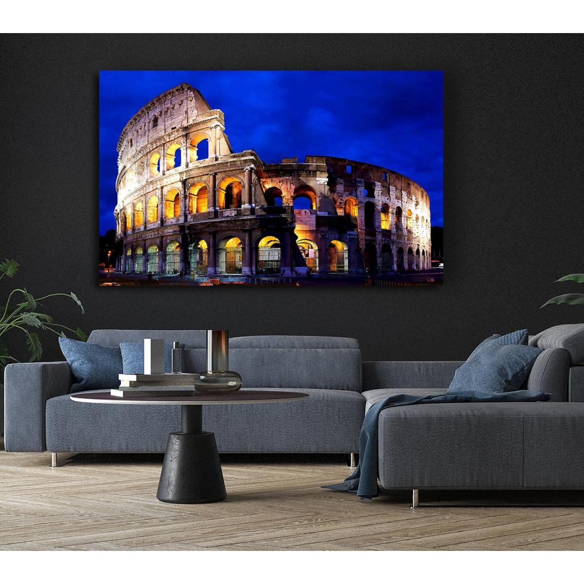 Colosseum In Rome Canvas Print Wall Art - Yellow / 50.8cm – image 6