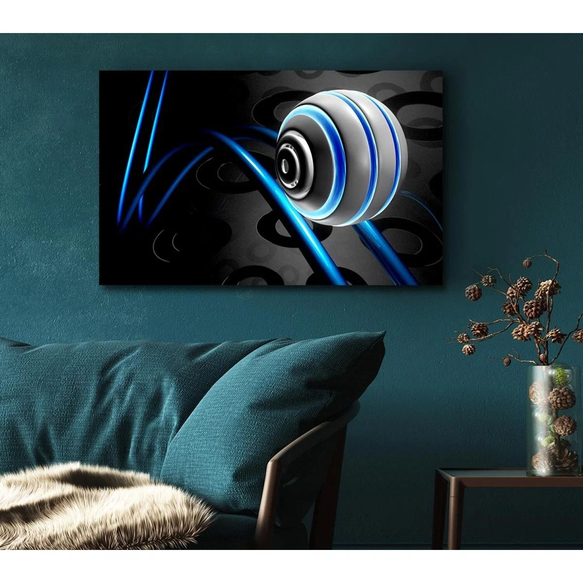 Roller Coaster Canvas Print Wall Art - Yellow / 66.04cm – image 3