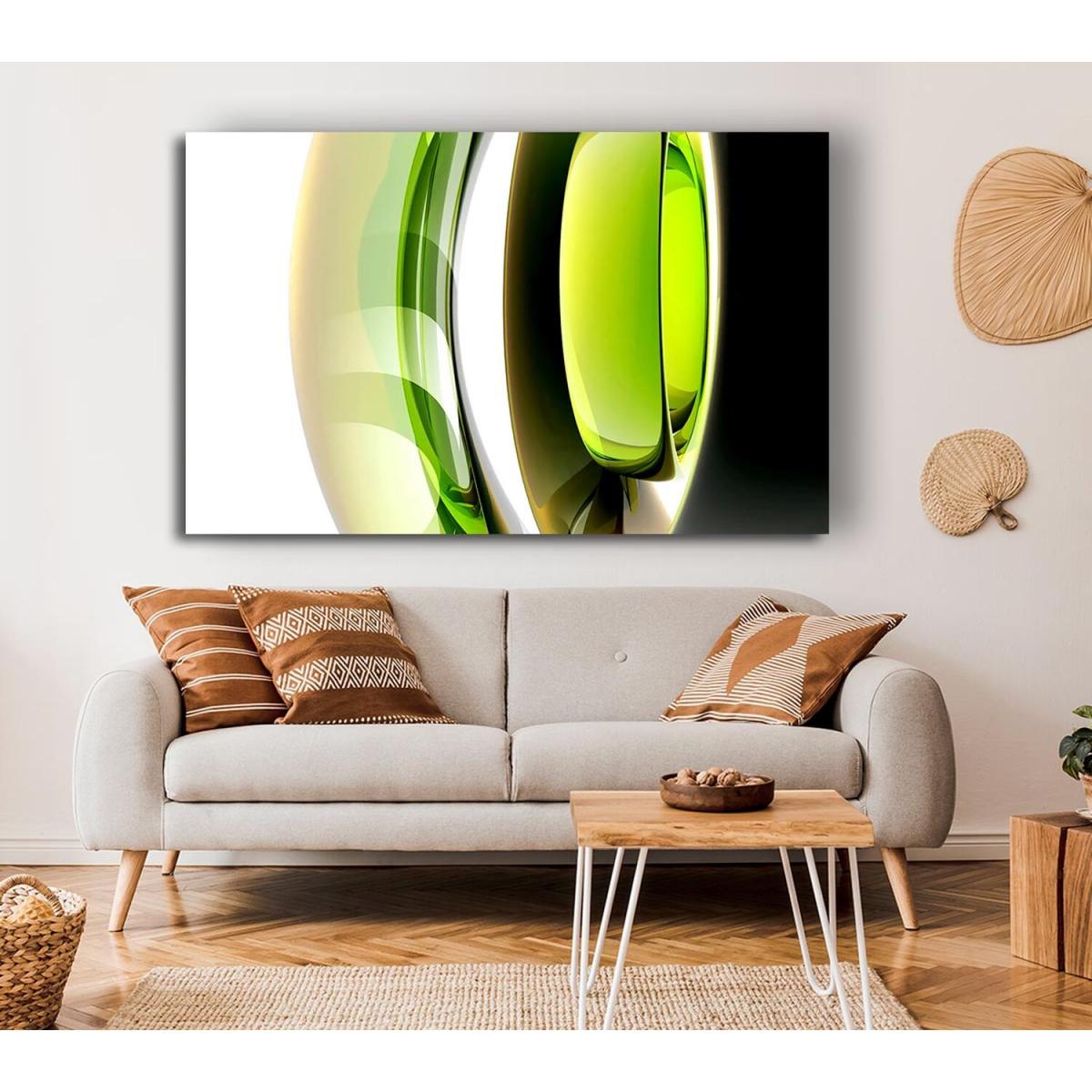 Lime Dream Canvas Print Wall Art - Yellow / 66.04cm – image 3