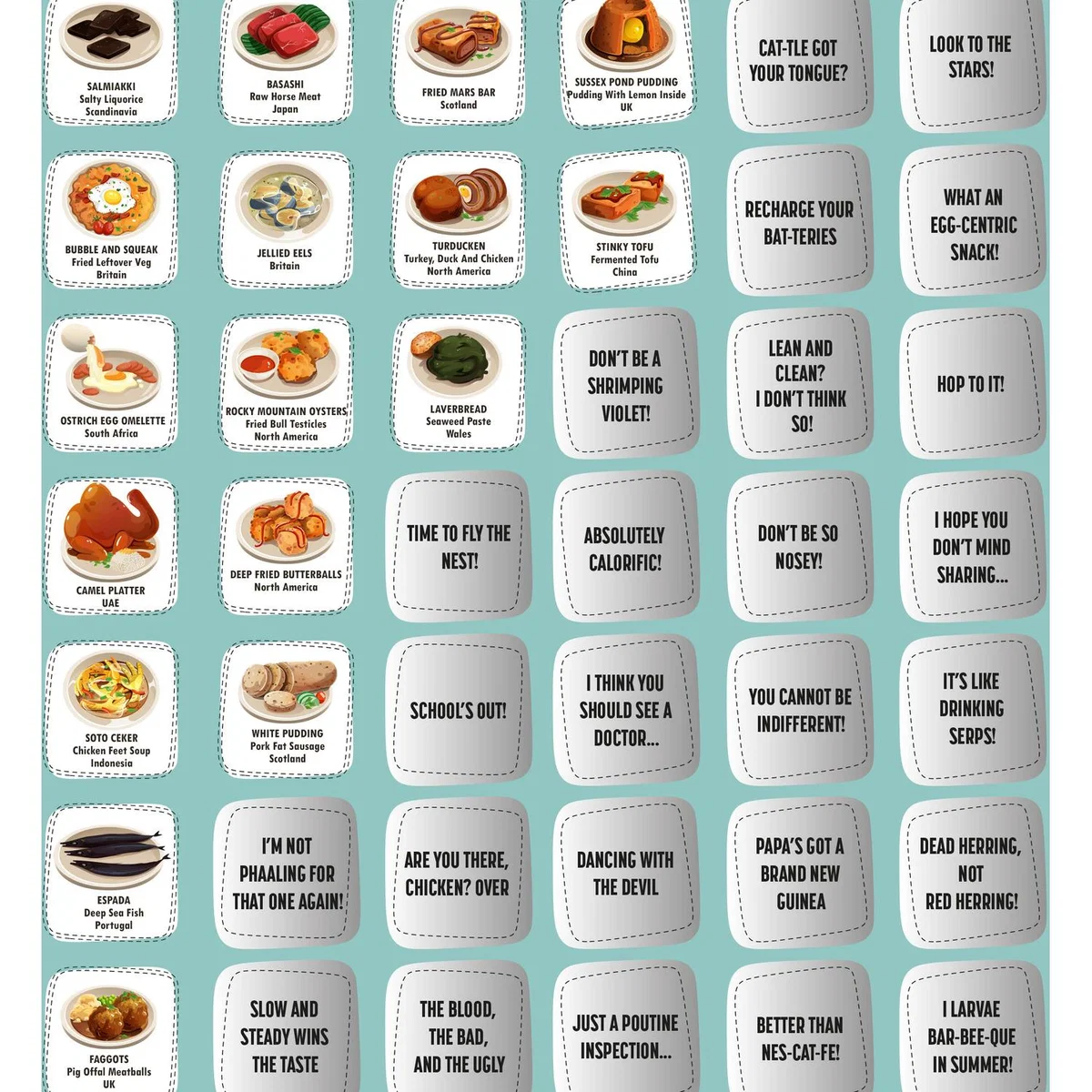 Scratch Off Foods To Try From Around The World Challenge Poster - Blue – image 4