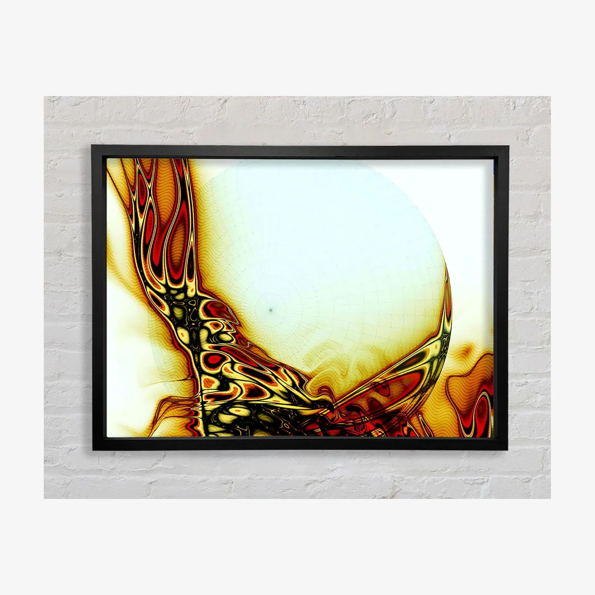 Underside Framed Print Abstract Prints - Black