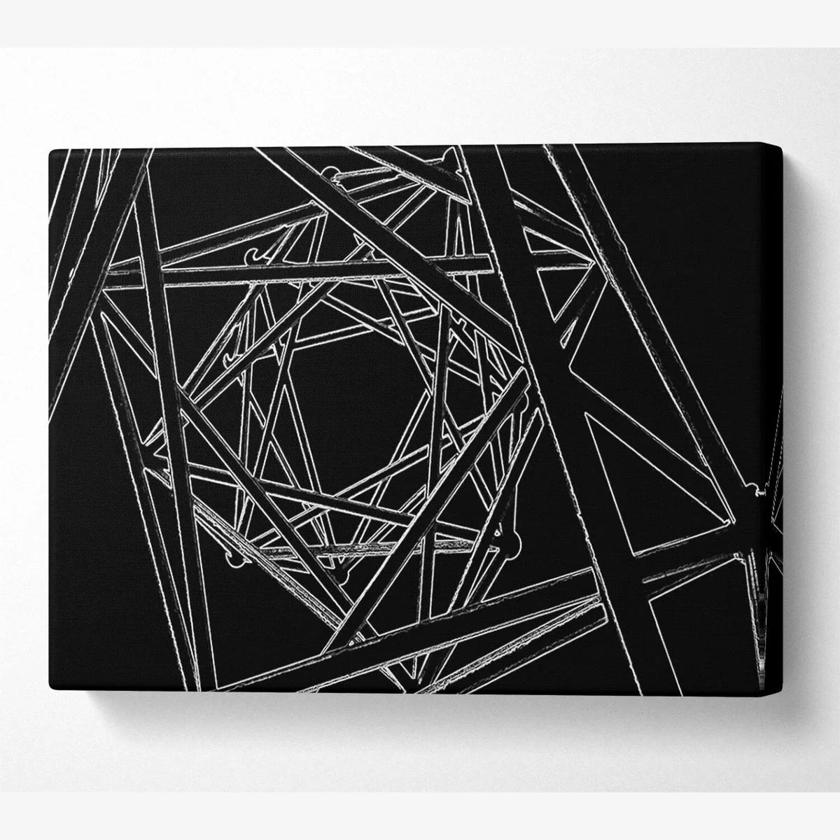 Structure Canvas Print Wall Art - Yellow / 101.6cm – image 1