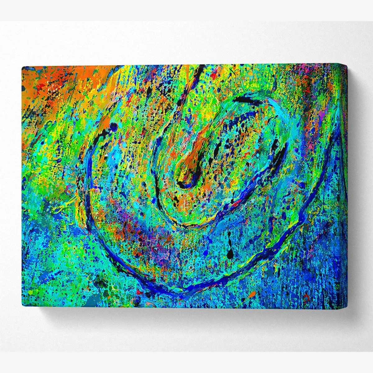 The Journey Green Canvas Print Wall Art - Yellow / 101.6cm – image 1