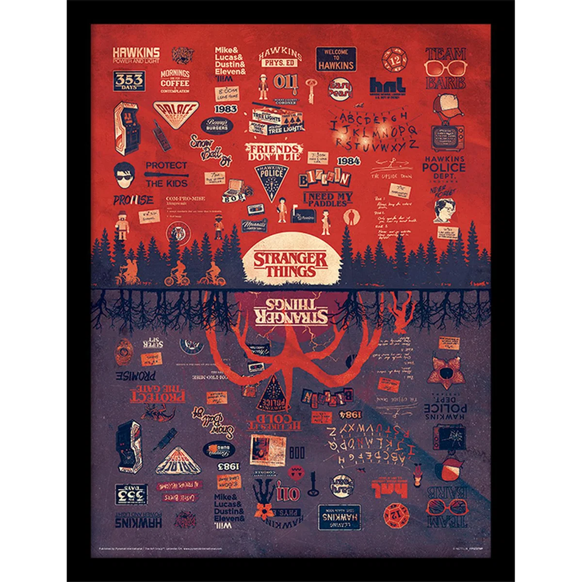 Stranger Things (The Upside Down) Framed Print – image 2