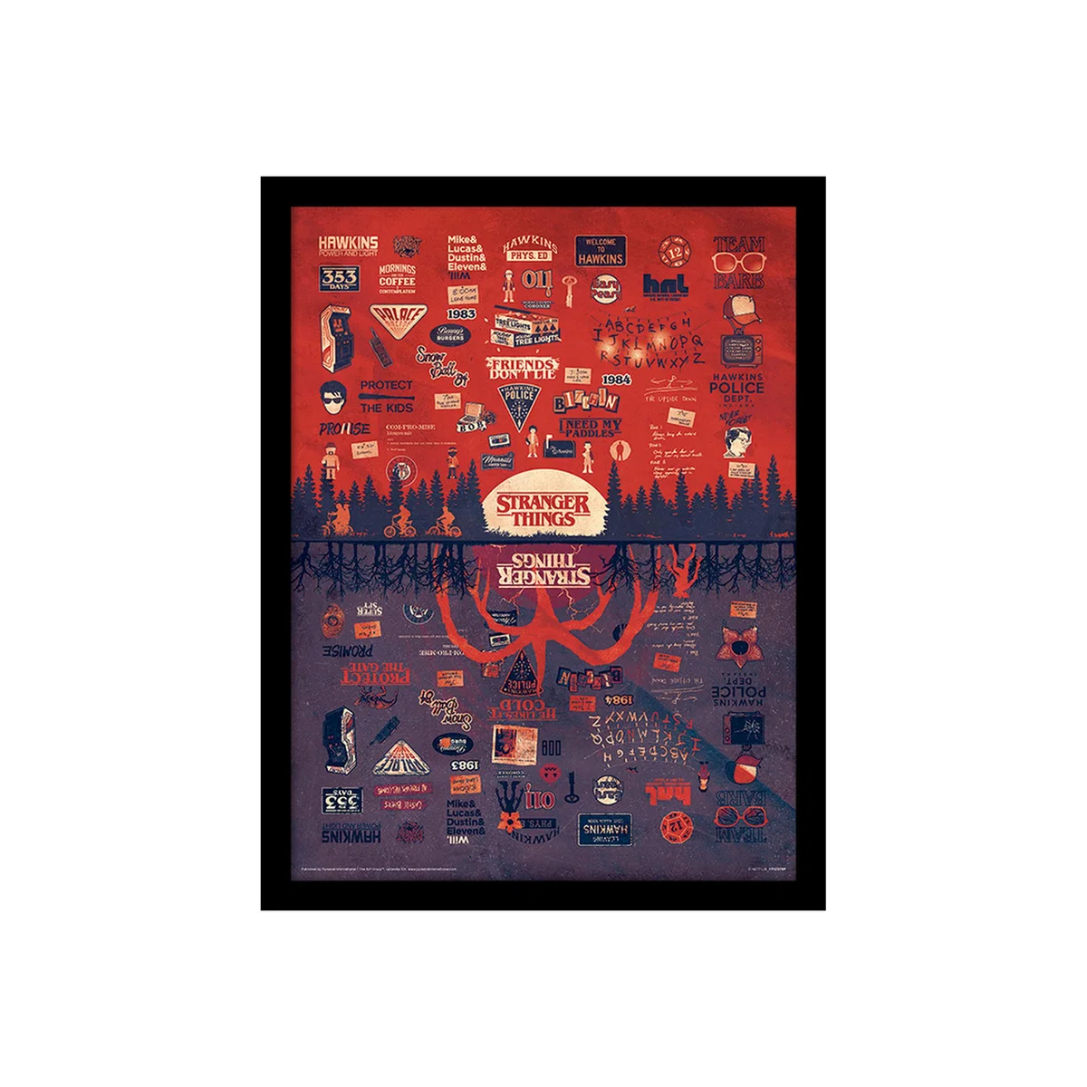 Stranger Things (The Upside Down) Framed Print – image 1