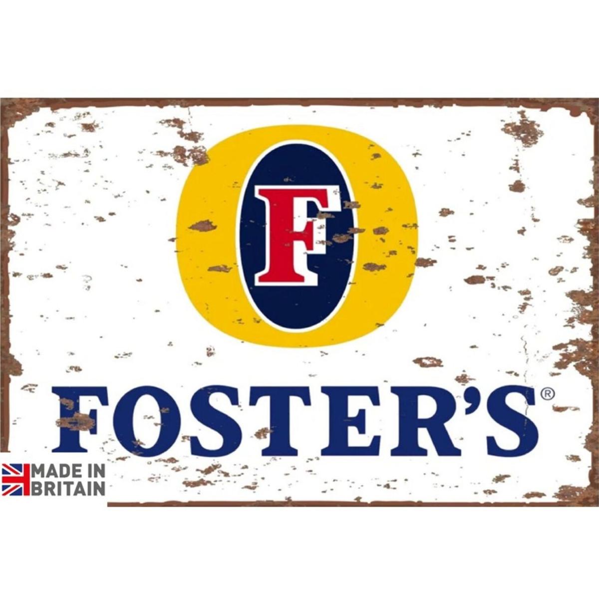 Large Metal Sign Foster's Ice Cold - Mulit Colour – image 2