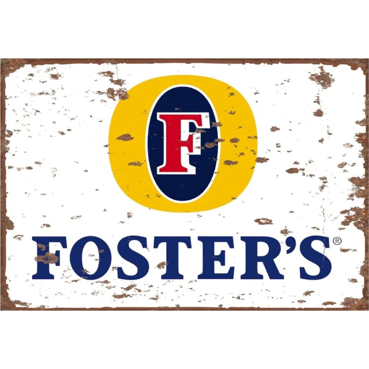 Large Metal Sign Foster's Ice Cold - Mulit Colour – image 4