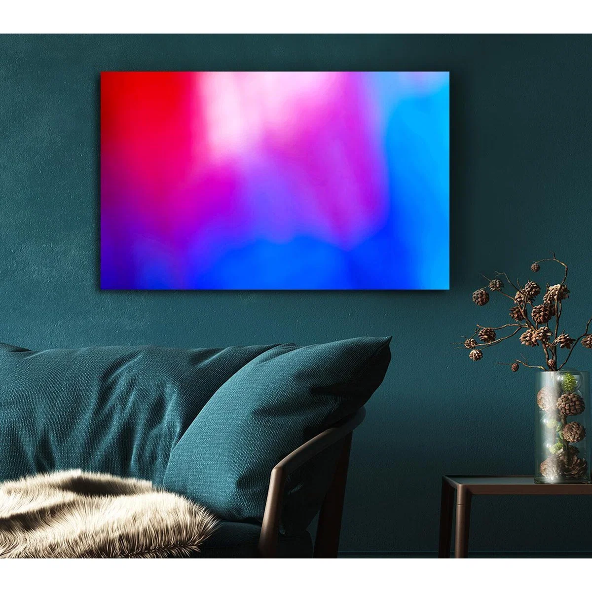 Colour Melt Canvas Print Wall Art - Yellow / 35.56cm – image 5