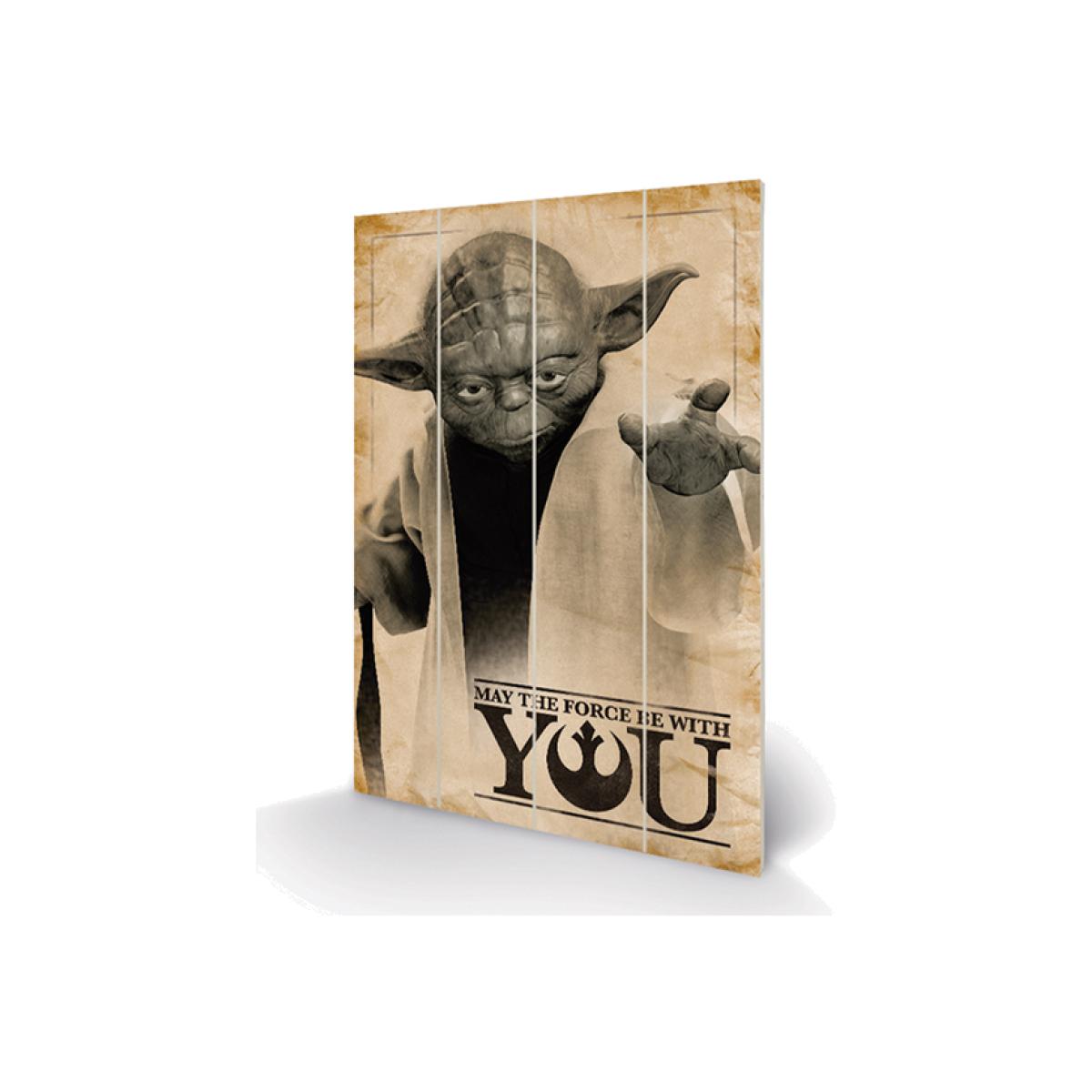 Star Wars (Yoda, May The Force Be With You) Wall Art - Colourful – image 1