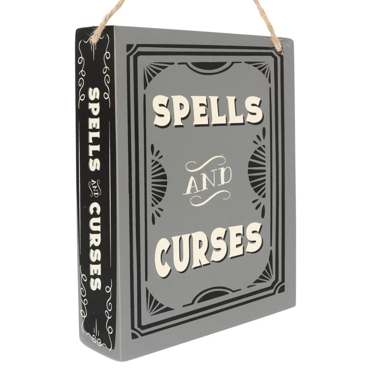 Something Different Spells And Curses Hanging Sign - Grey – image 2