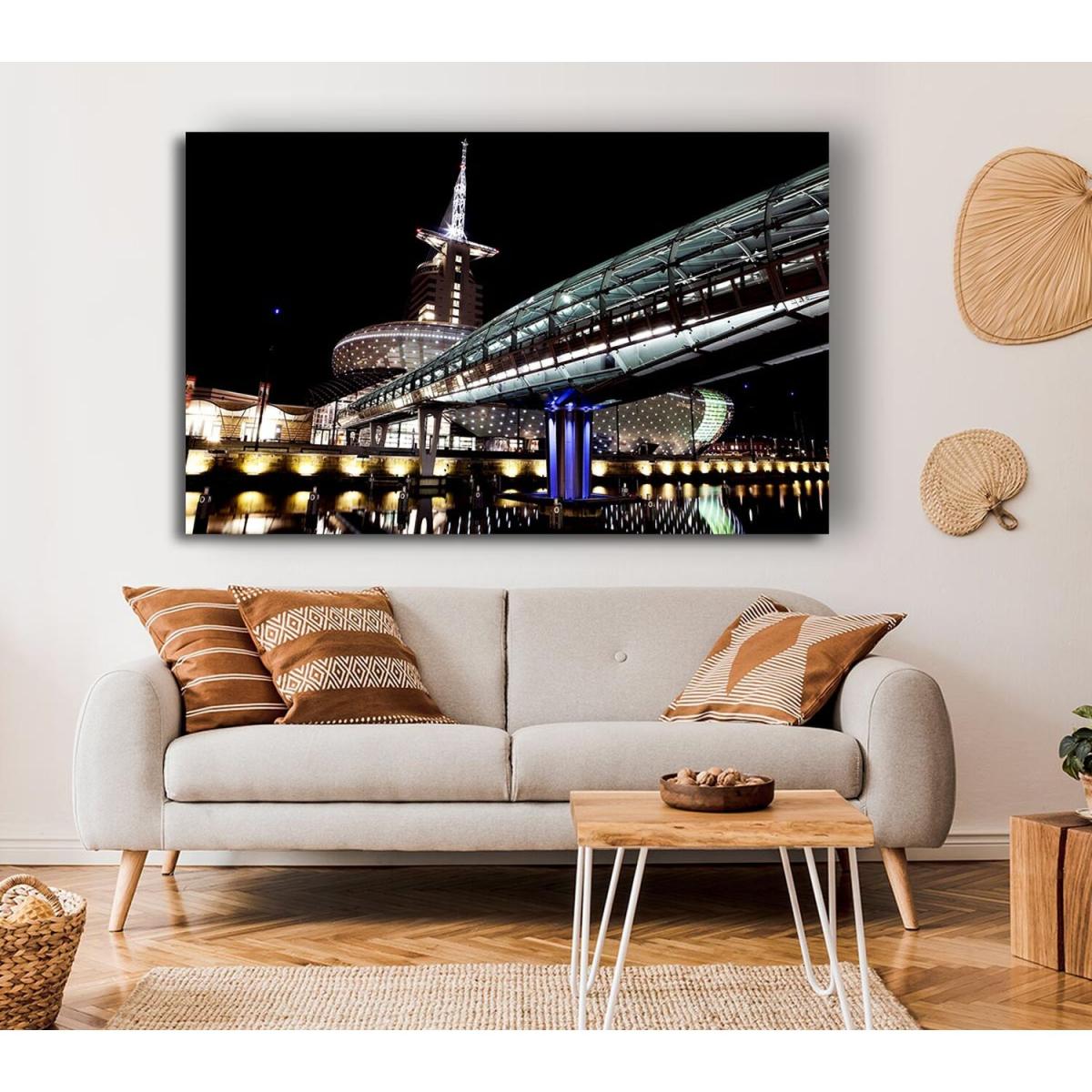 Architects Walkway Canvas Print Wall Art - Yellow / 66.04cm – image 3