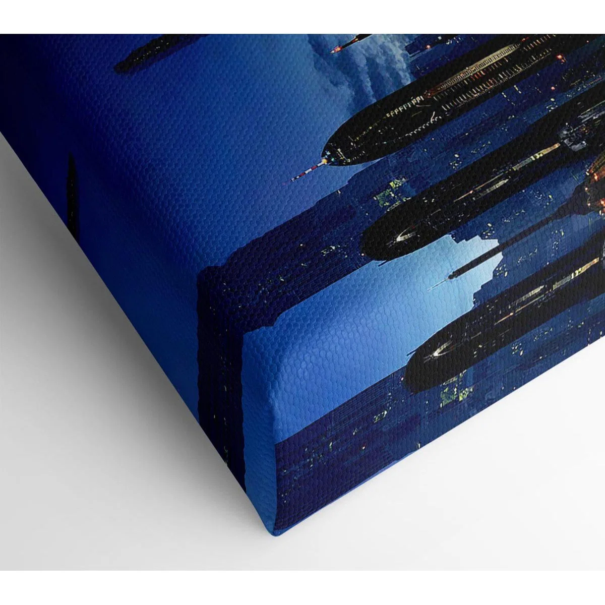 City Of The Future Canvas Print Wall Art - Yellow / 66.04cm – image 2