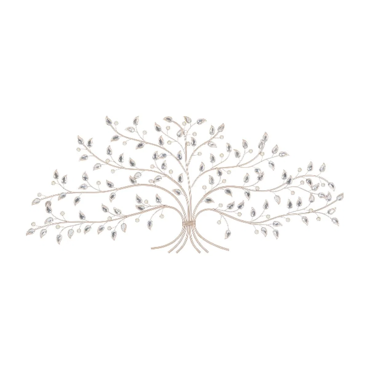Rose Gold Jewelled Tree Wall Art