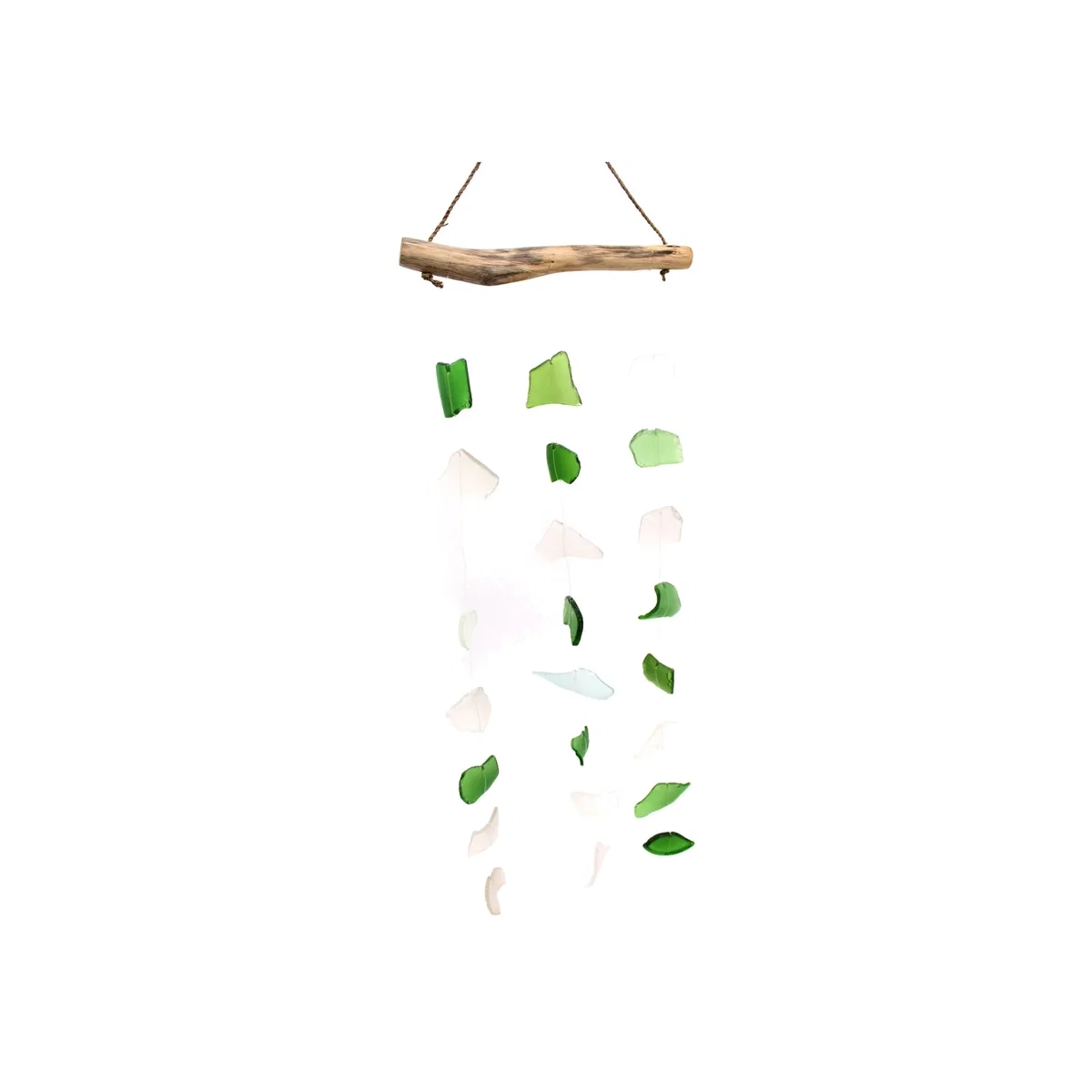 Three Drop Green White Decorative Hanging Ornament - Handcrafted Stylish - Green