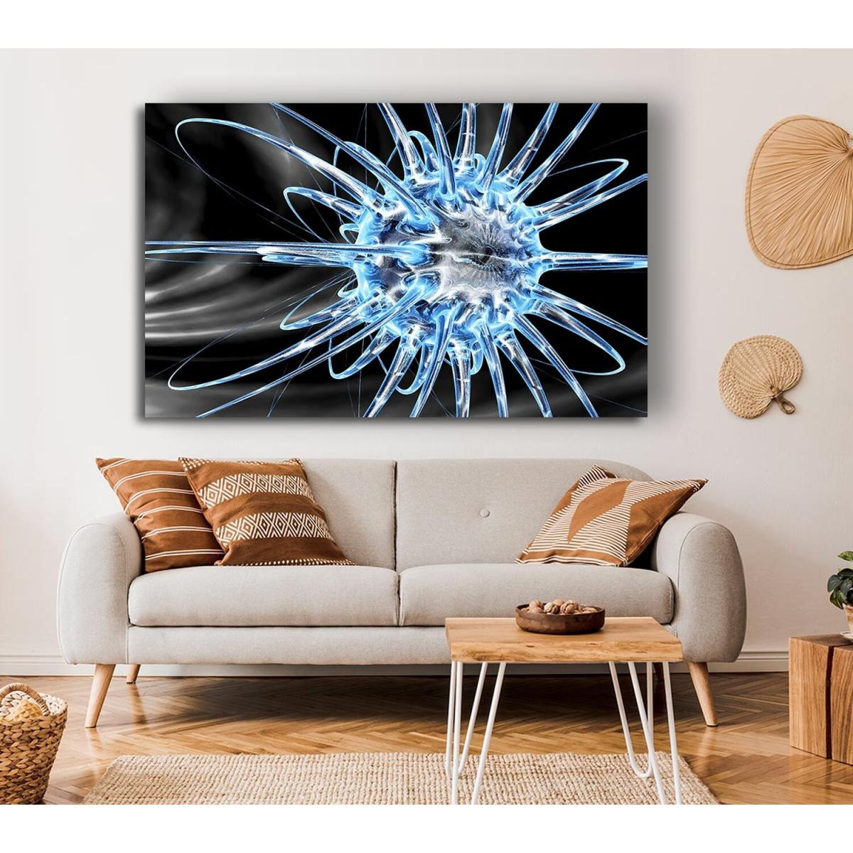 Tenticles Inverse Canvas Print Wall Art - Yellow / 66.04cm – image 4