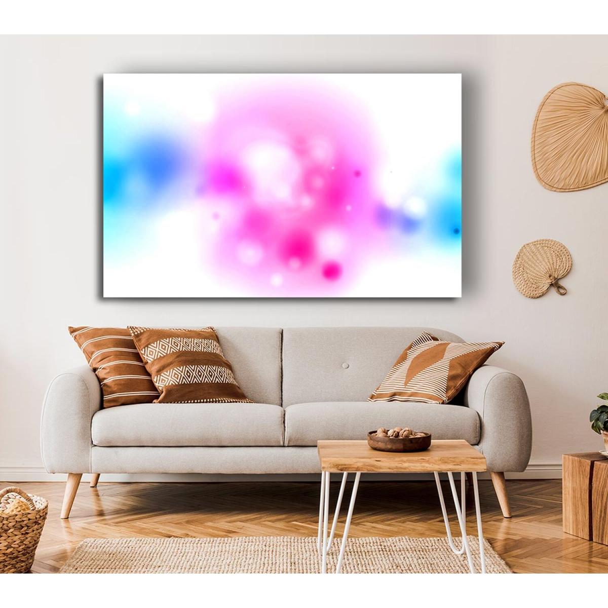 Blurred Colours Canvas Print Wall Art - Yellow / 35.56cm – image 3