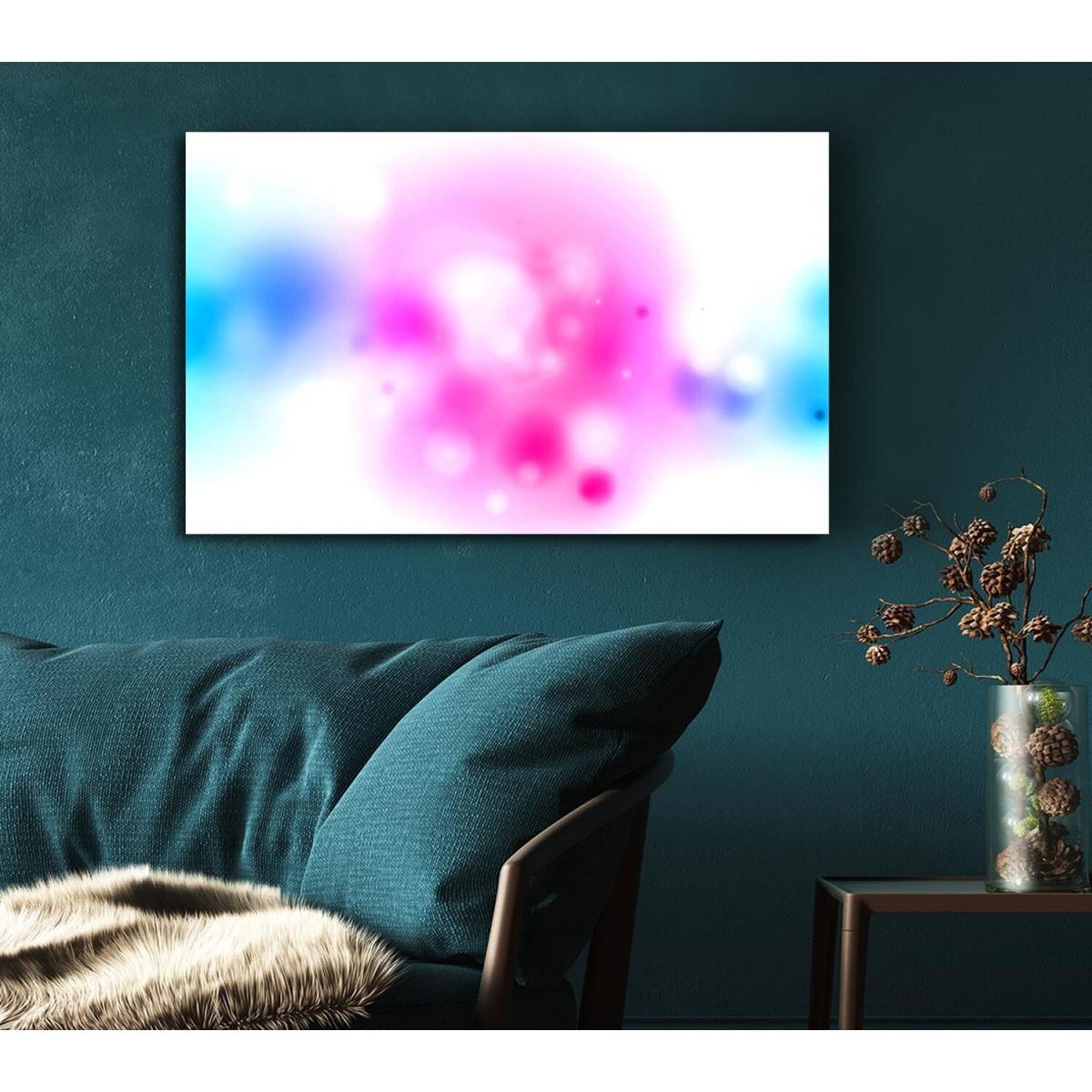 Blurred Colours Canvas Print Wall Art - Yellow / 35.56cm – image 4