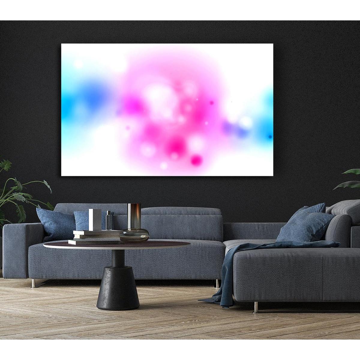 Blurred Colours Canvas Print Wall Art - Yellow / 35.56cm – image 5