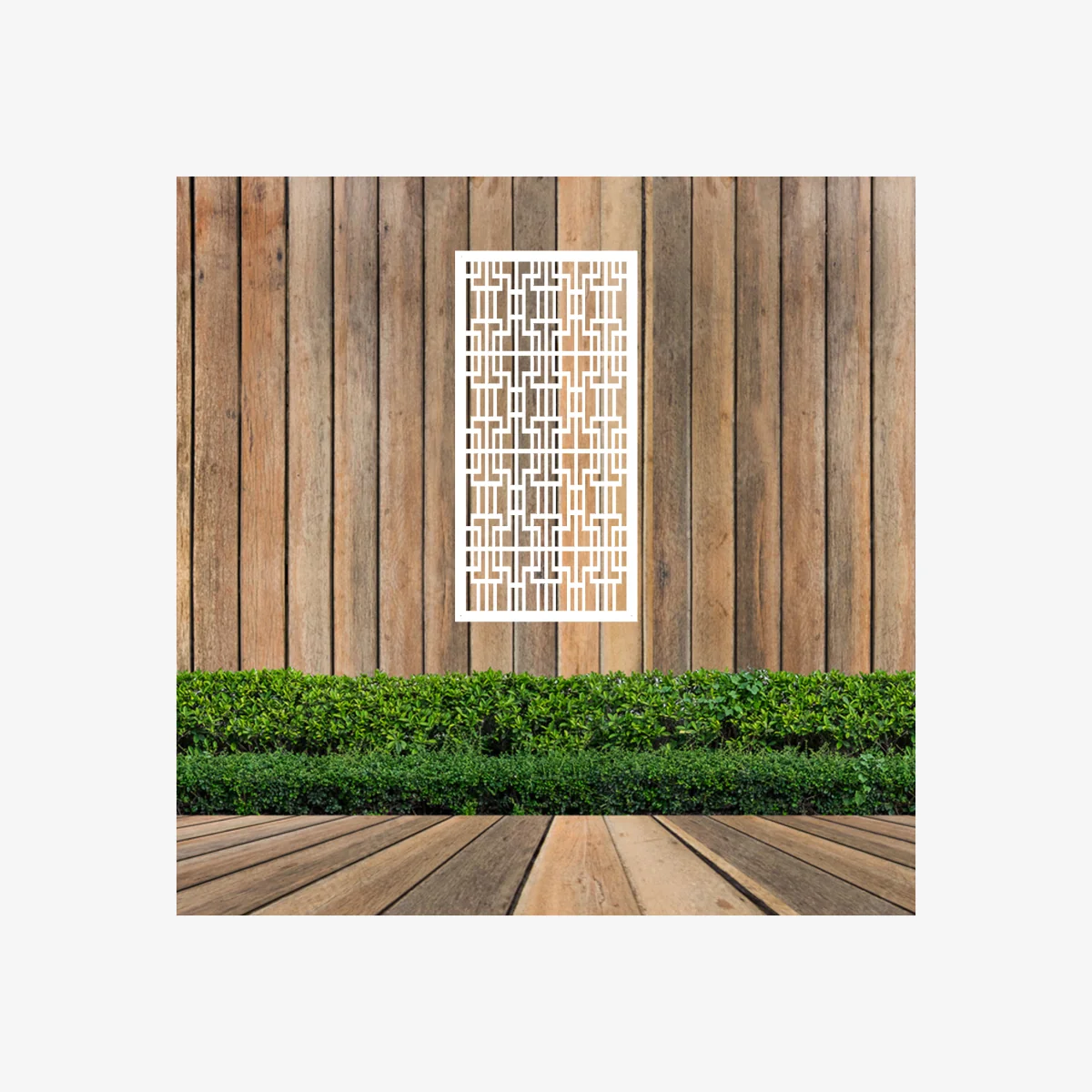 Chisonium Screen Metal Wall Art - White