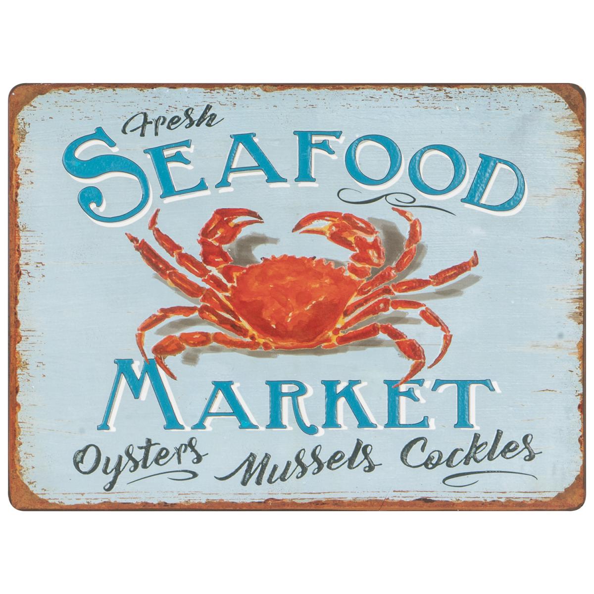 Seafood or Fish Market Metal Wall Art – image 2