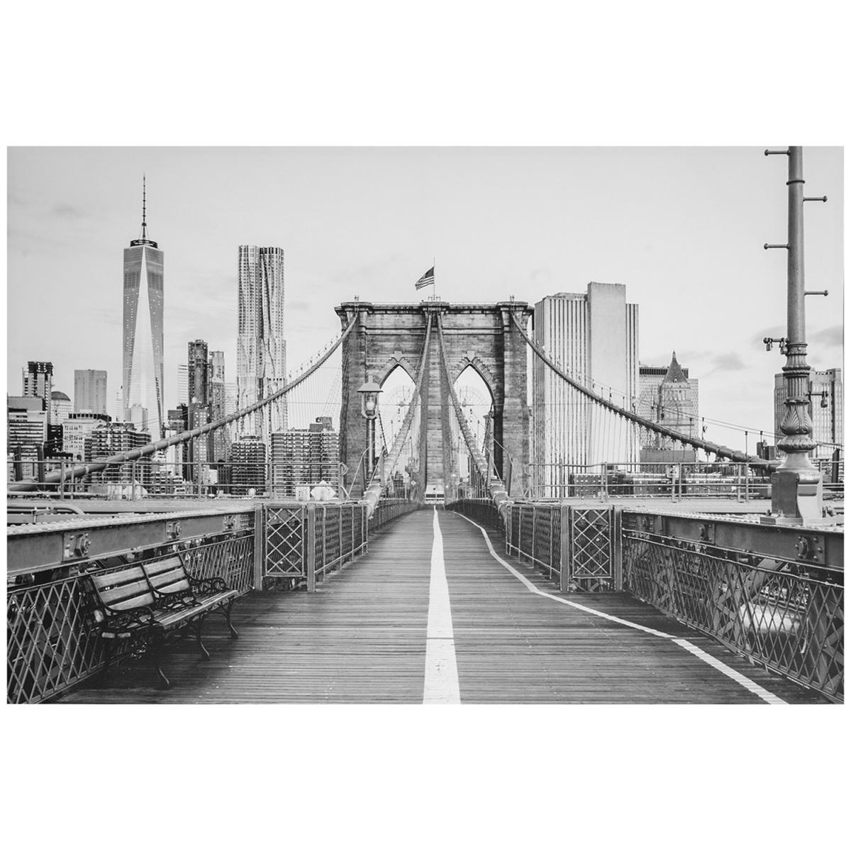 City Bridge Landscape Glitter Canvas – image 2