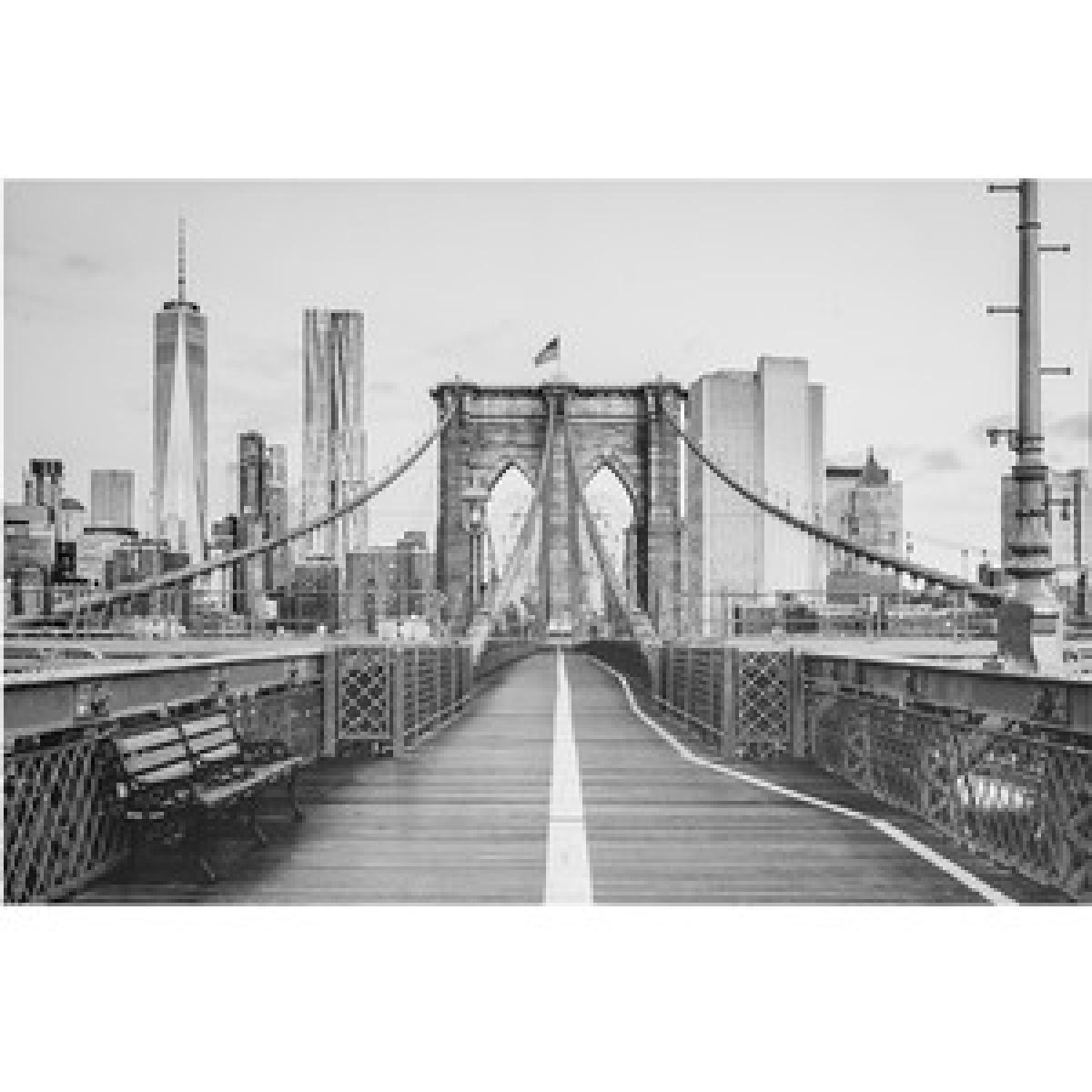 City Bridge Landscape Glitter Canvas – image 4