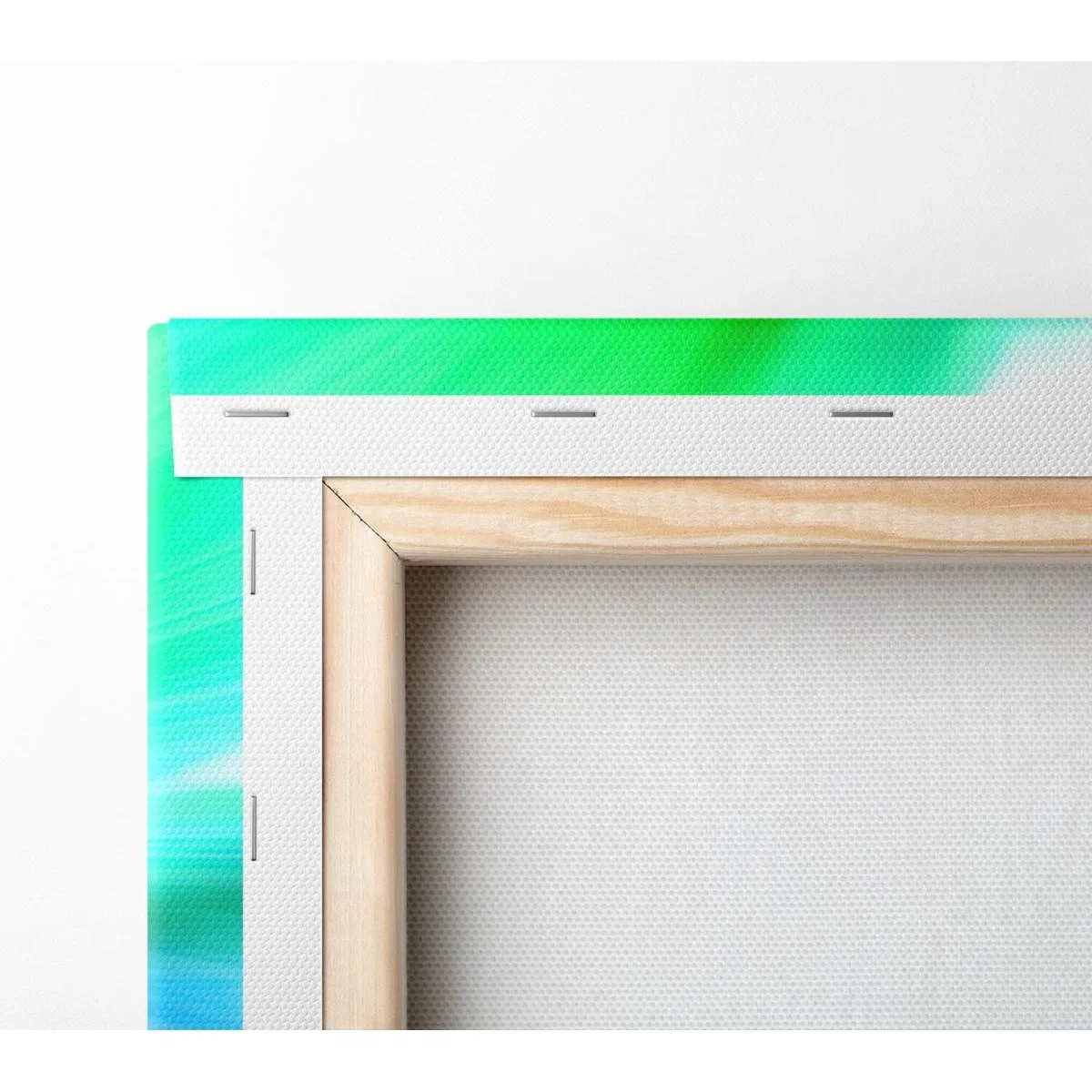 Blue Green Celebration Canvas Print Wall Art - Yellow / 50.8cm – image 3