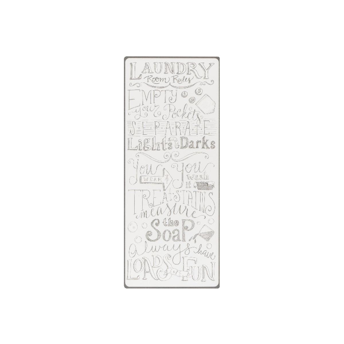 Laundry Room Rules Metal Sign