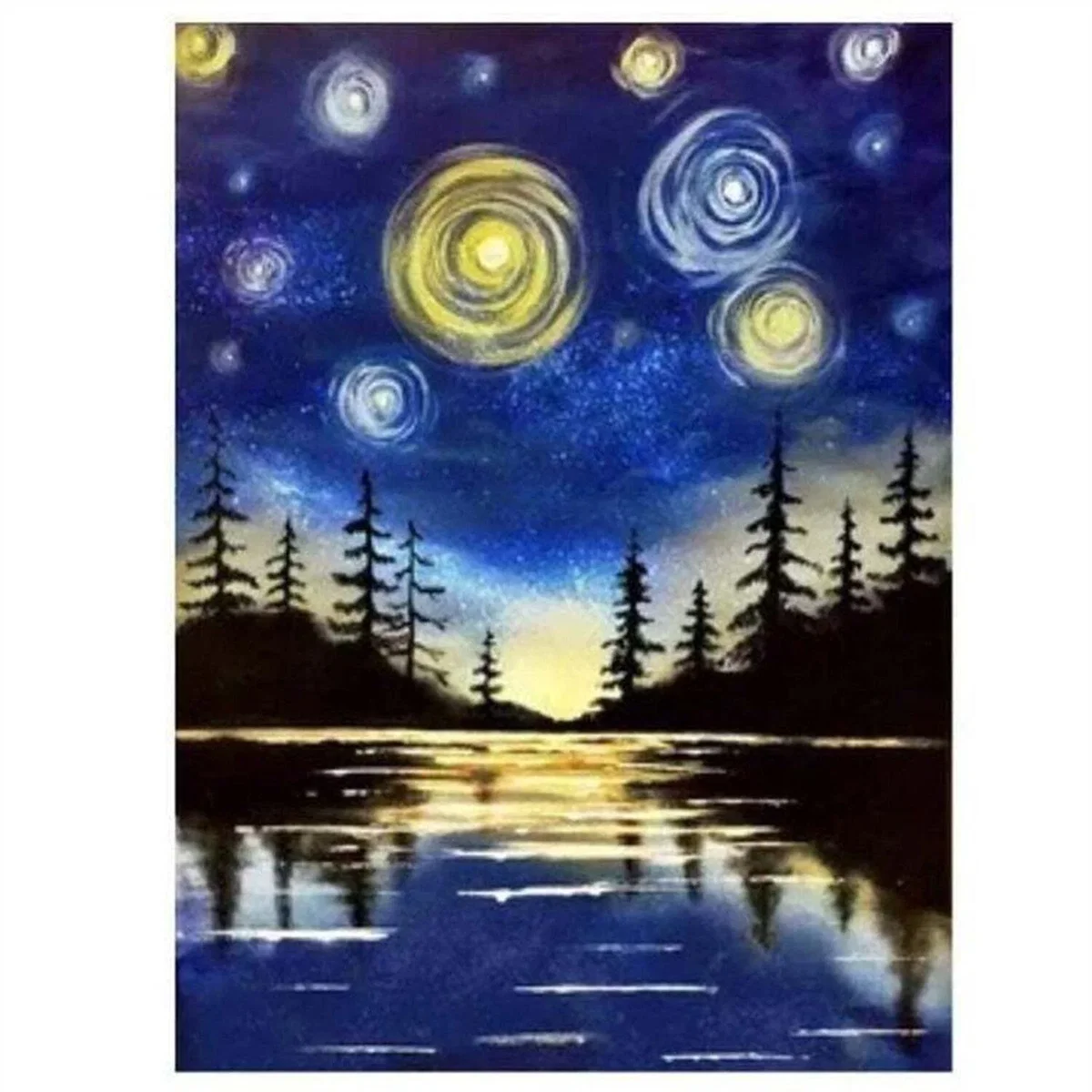 Starry Night Diamond Painting Kit - Blue – image 2