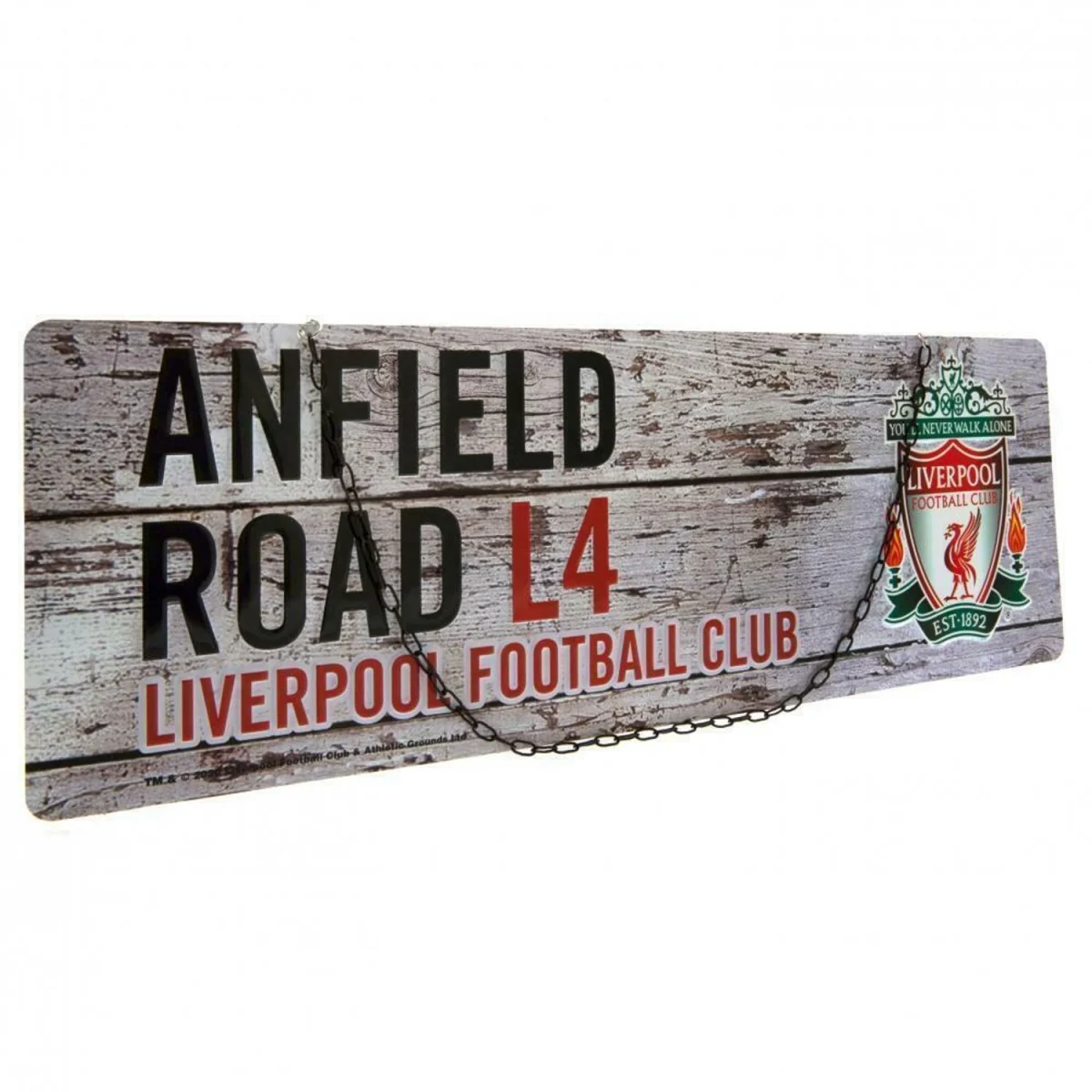 Liverpool FC Rustic Plaque - Red/White/Black – image 2
