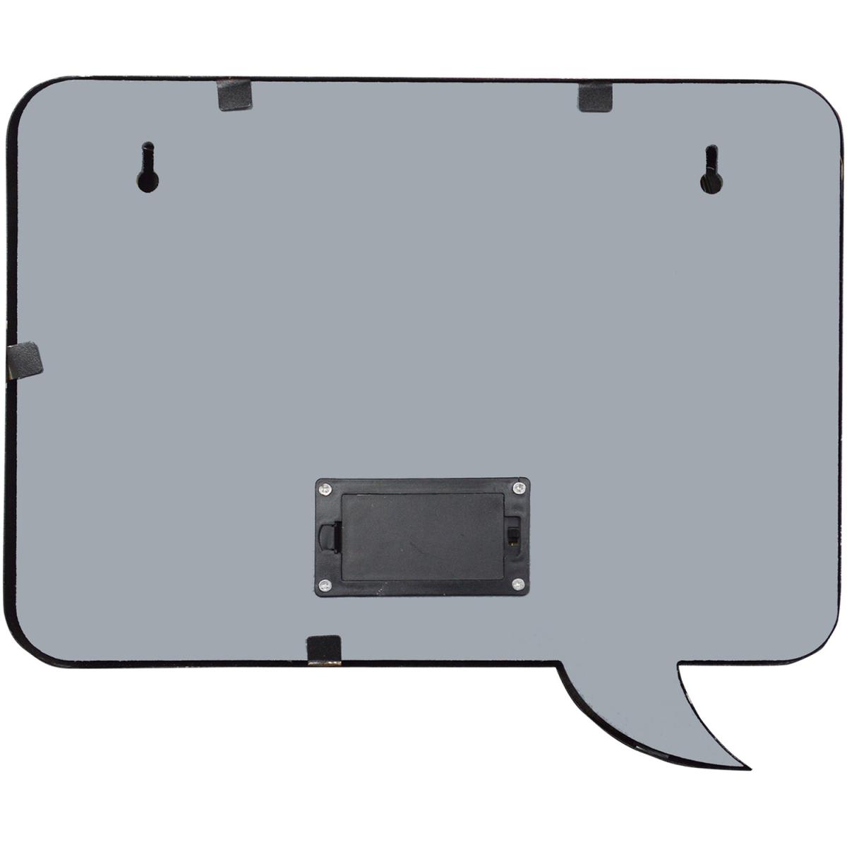 Rectangular Speech Bubble Hangable LED Light-Up Chalkboard - White – image 6