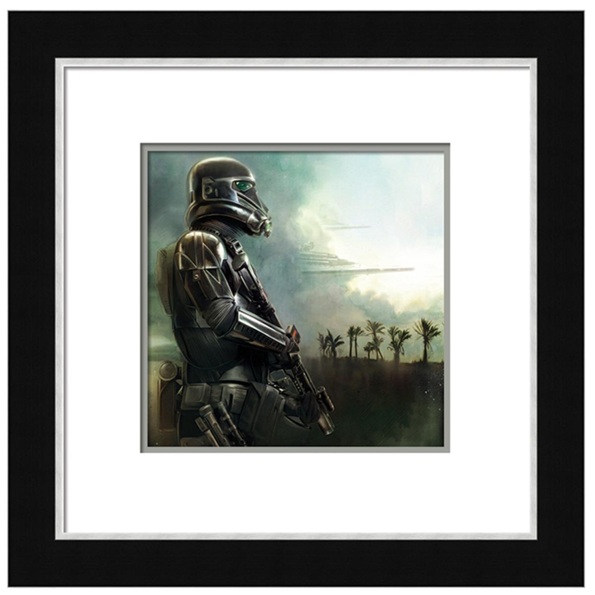 Star Wars Rogue One (Death Trooper Star Destroyers Skies) Framed Print – image 2