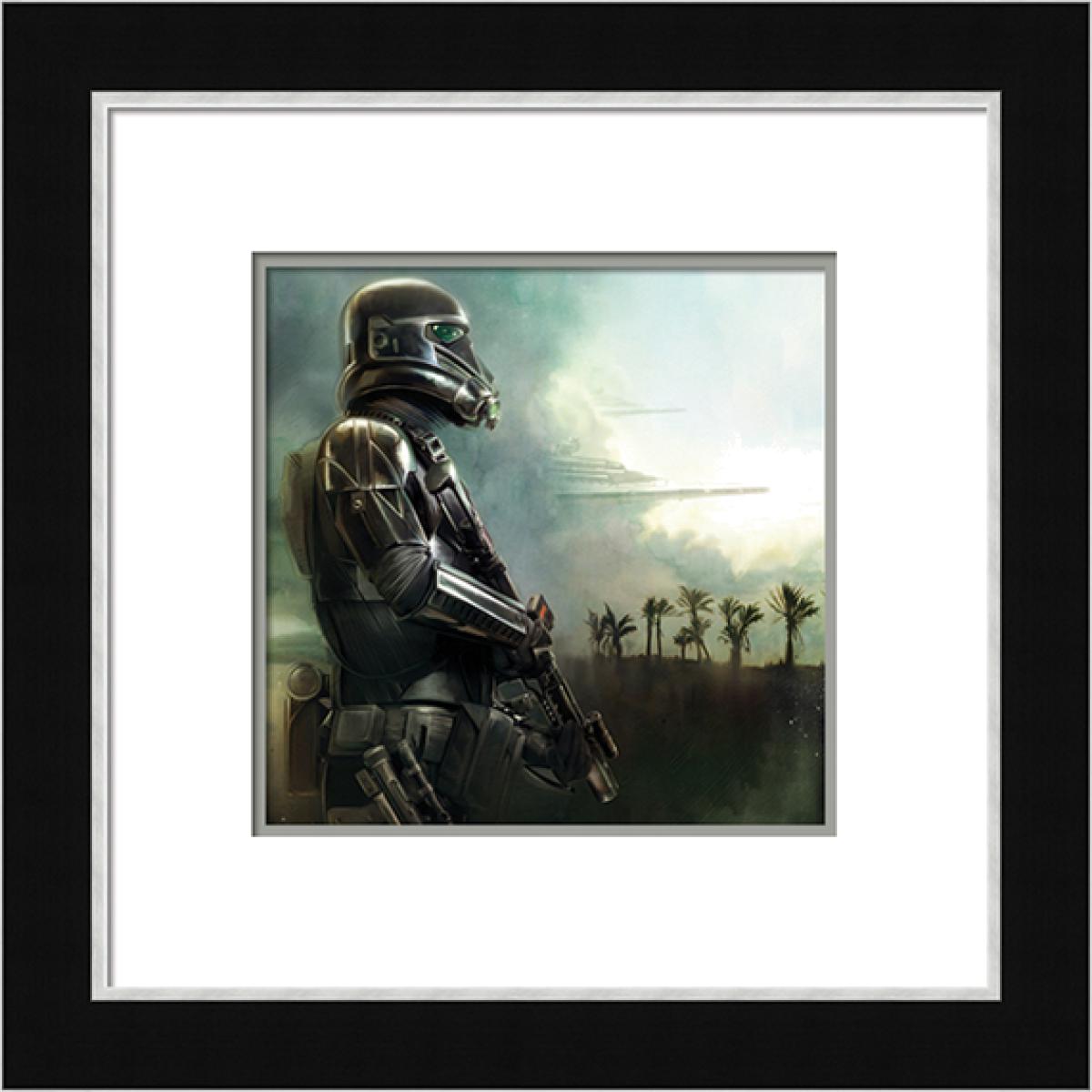 Star Wars Rogue One (Death Trooper Star Destroyers Skies) Framed Print – image 1