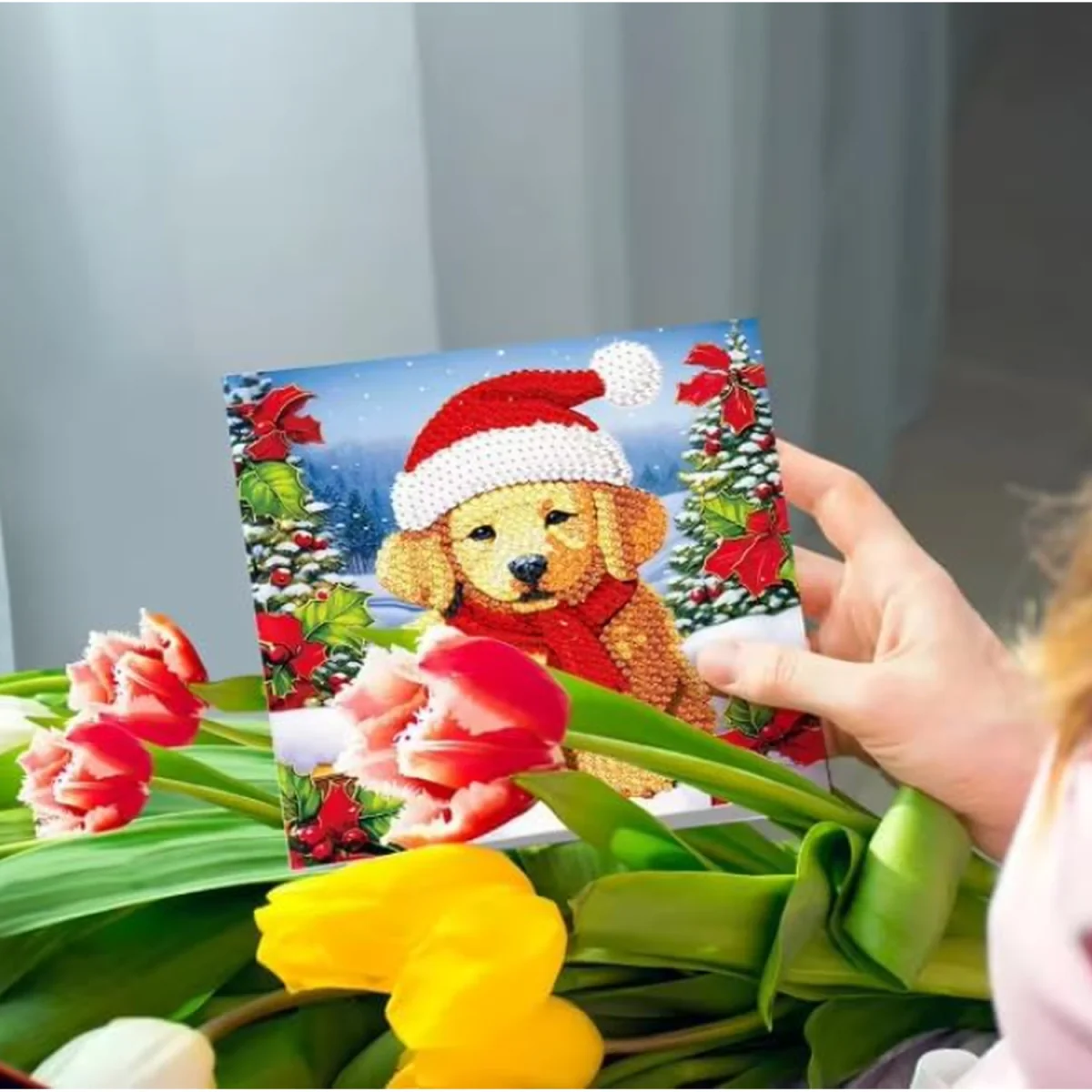Pack of 8 Diamond Painting Christmas Card Kits - Multi – image 6