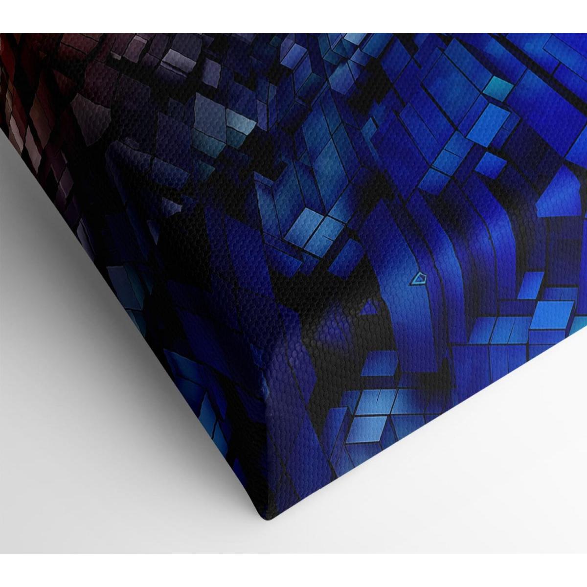 Abstract Tunnel Canvas Print Wall Art - Yellow / Small – image 2