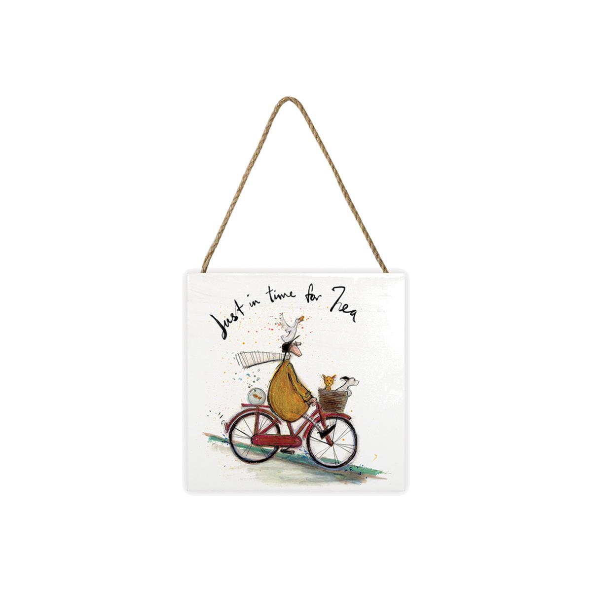Sam Toft (Just In Time For Tea) Wooden Block - White – image 1