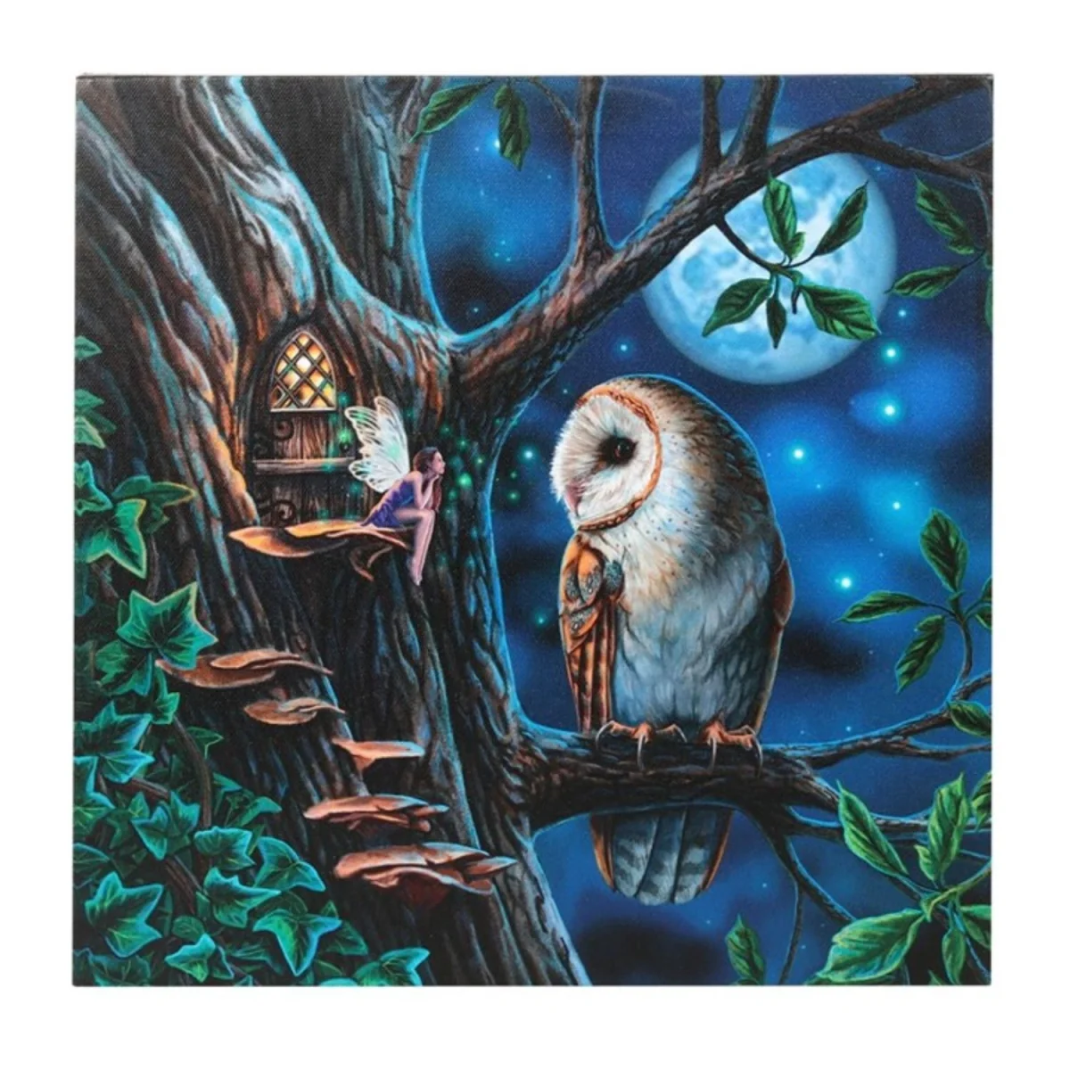 Fairy Tales Light Up Canvas Plaque by Magical Wall Decor - Blue – image 3