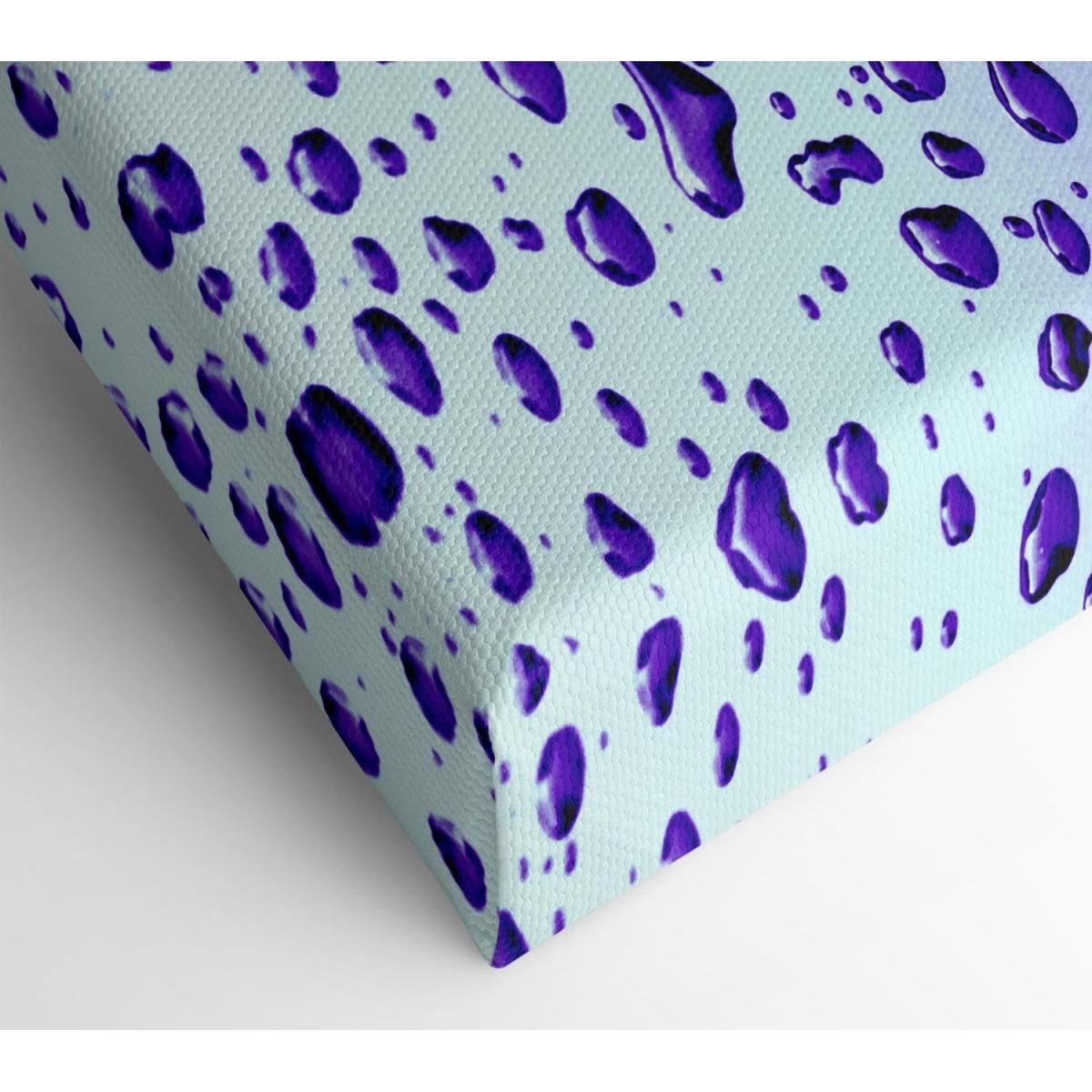 Purple Raindrops Canvas Print Wall Art - Yellow / 81.28cm – image 2
