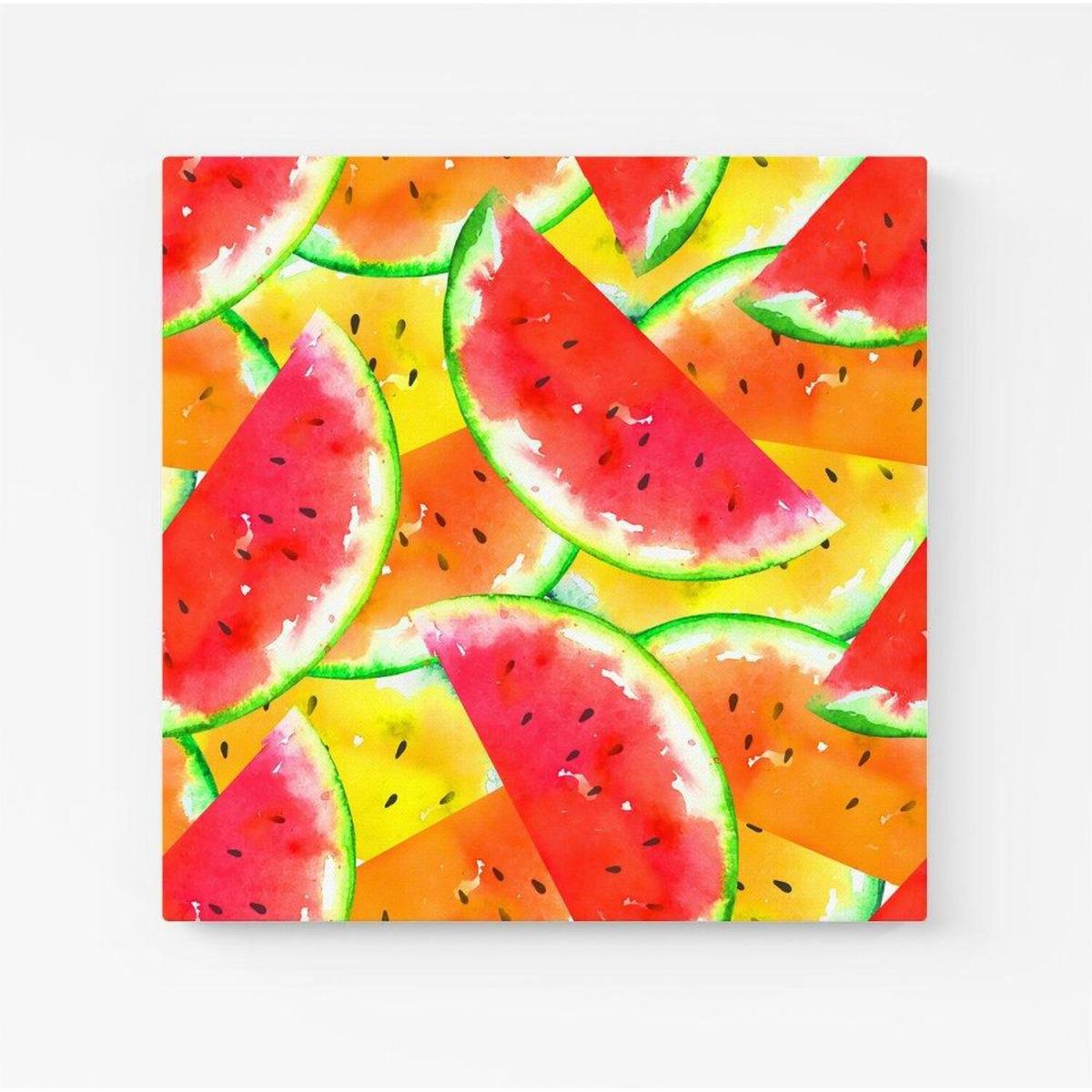 Melon Print Canvas Print - Pink / Large – image 4